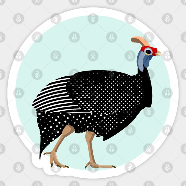 Guinea fowl Sticker by mailboxdisco